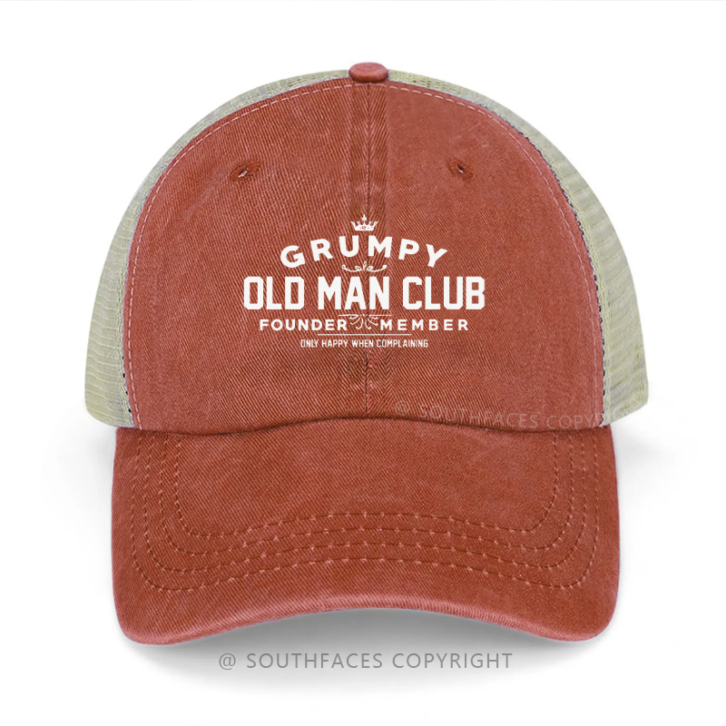 Grumpy Old Man Club Sarcastic Trucker Cap
