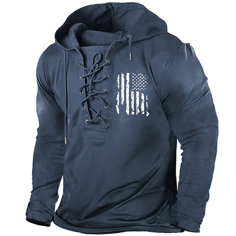 American Flag Retro Hoodie