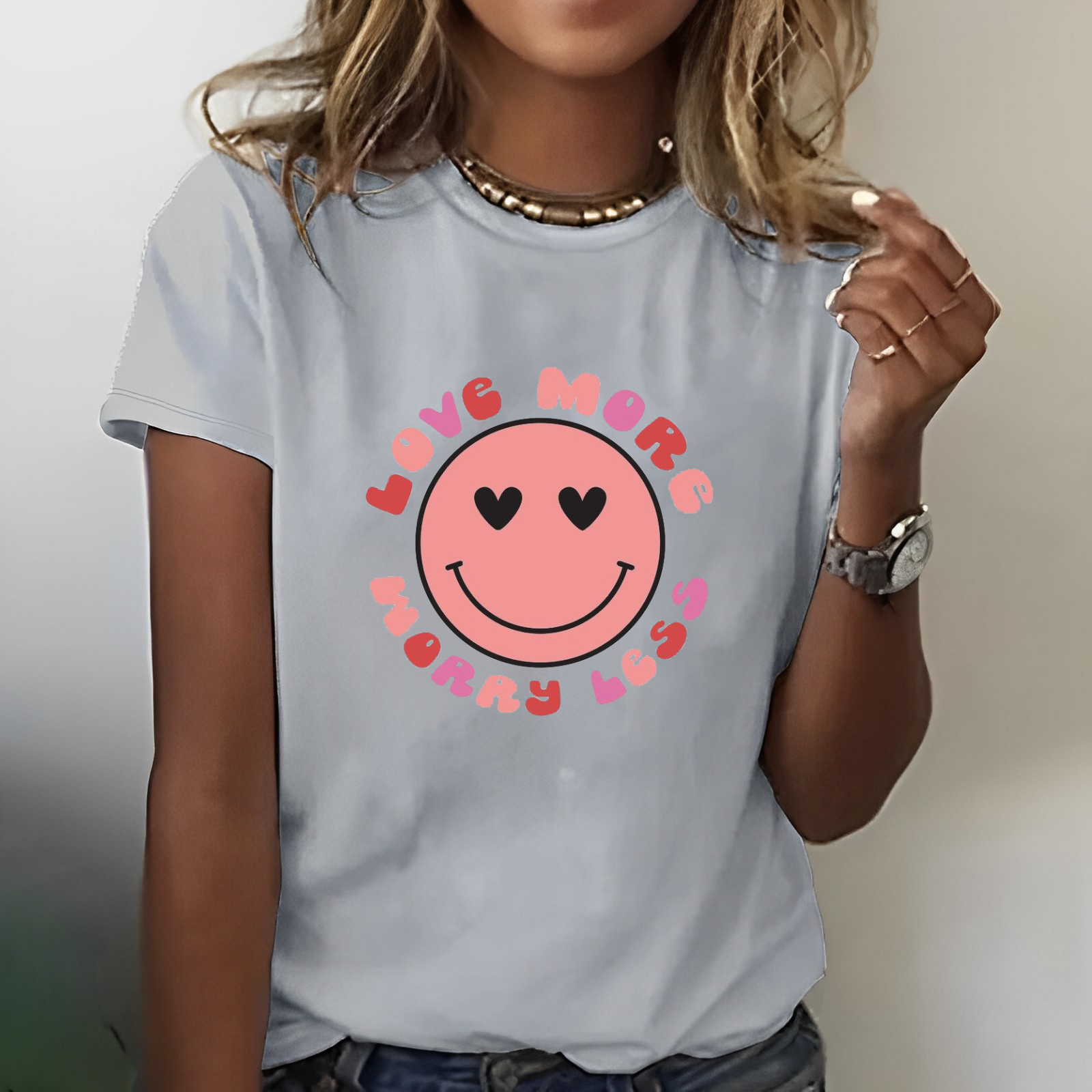Love More Worry Less Women T-shirt