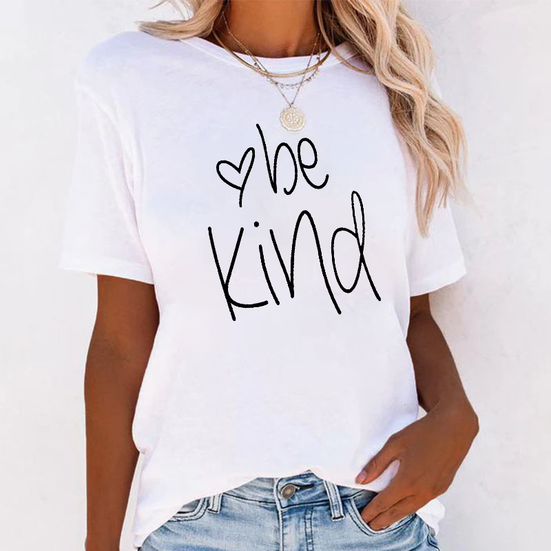 Be Kind Heart Print T-shirt