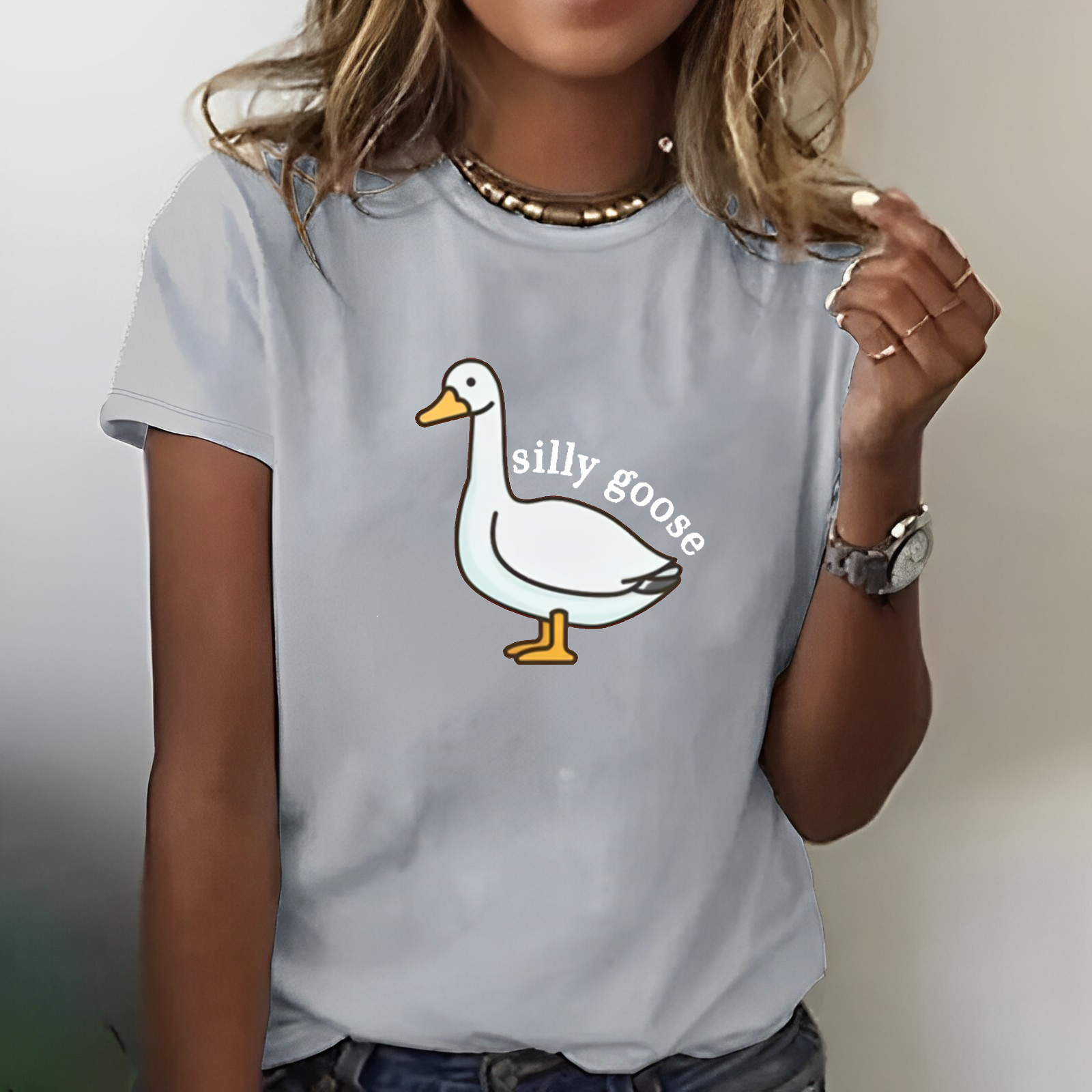 Silly Goose Funny Print T-shirt