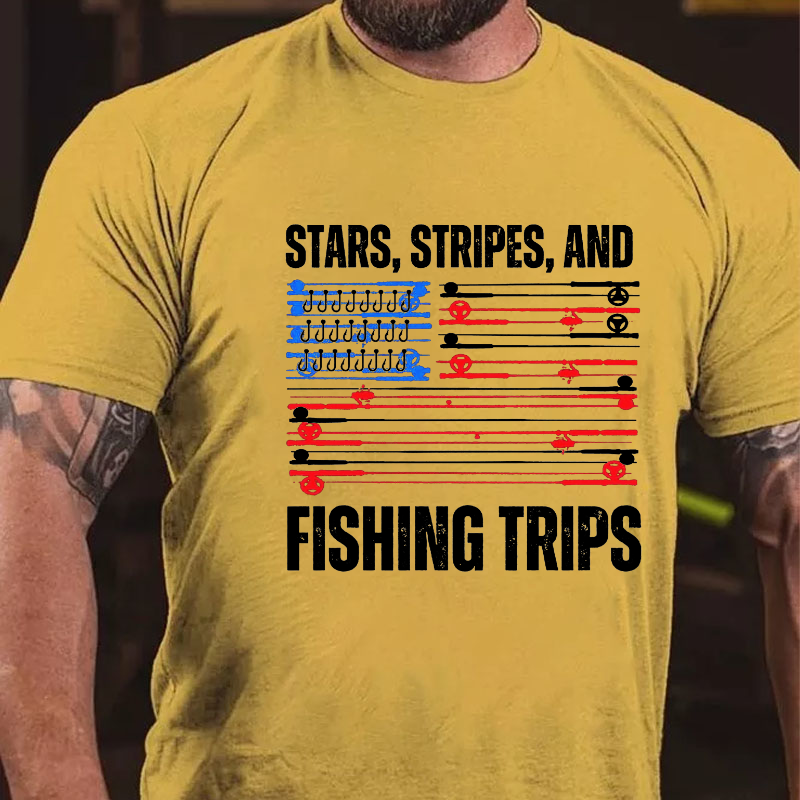 Stars, Stripes, And Fishing Trips T-shirt