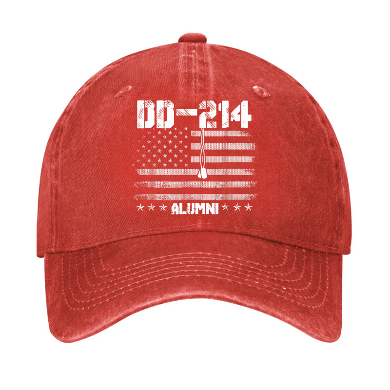 Patriotic Dd-214 Alumni Military Veteran Hat