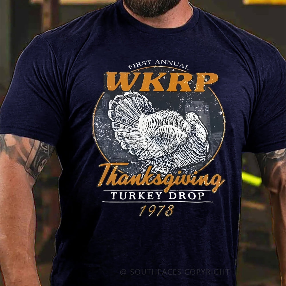 First Annual Wkrp Thanksgiving Turkey Drop T-Shirt
