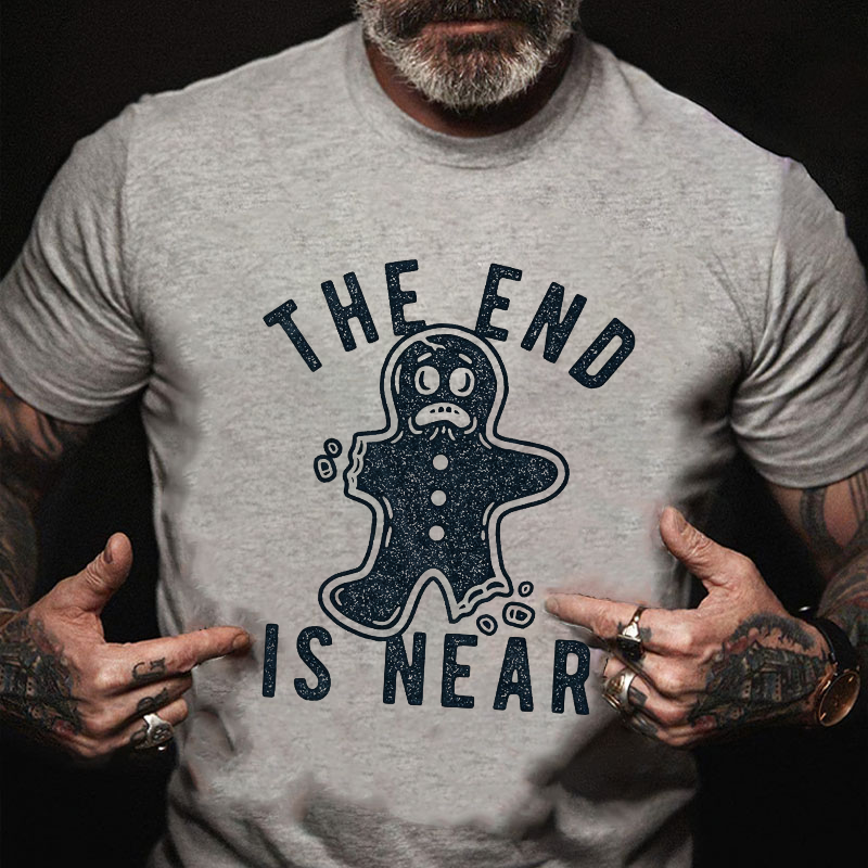 The End is Near Funny Christmas Gingerbread Cookie T-shirt