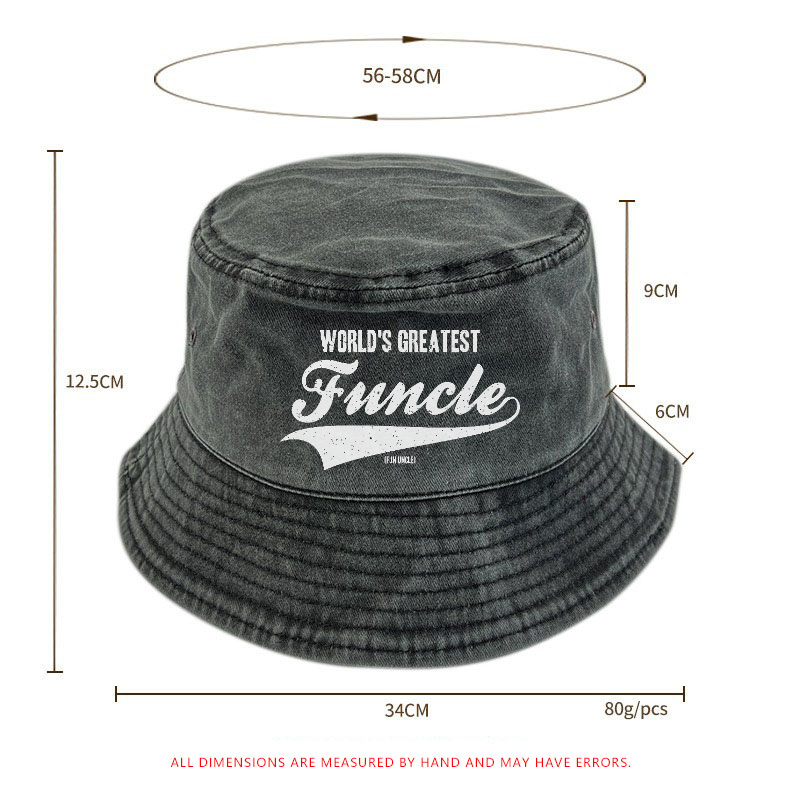Worlds Greatest Funcle Funny Fun Uncle Gift Bucket Hat