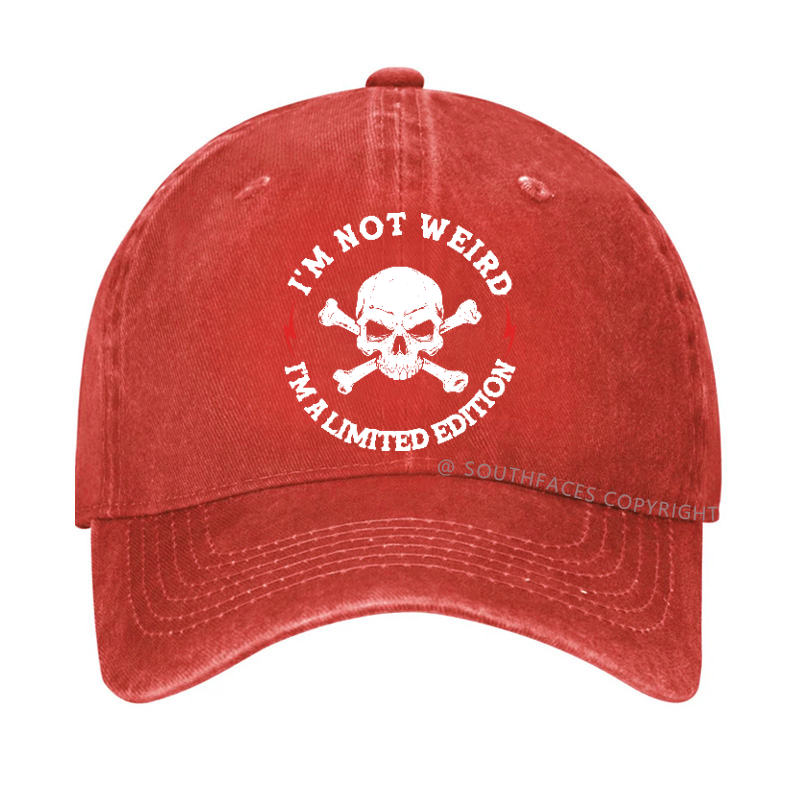 Personalized I'm Not Weird I'm A Limited Edition Hat