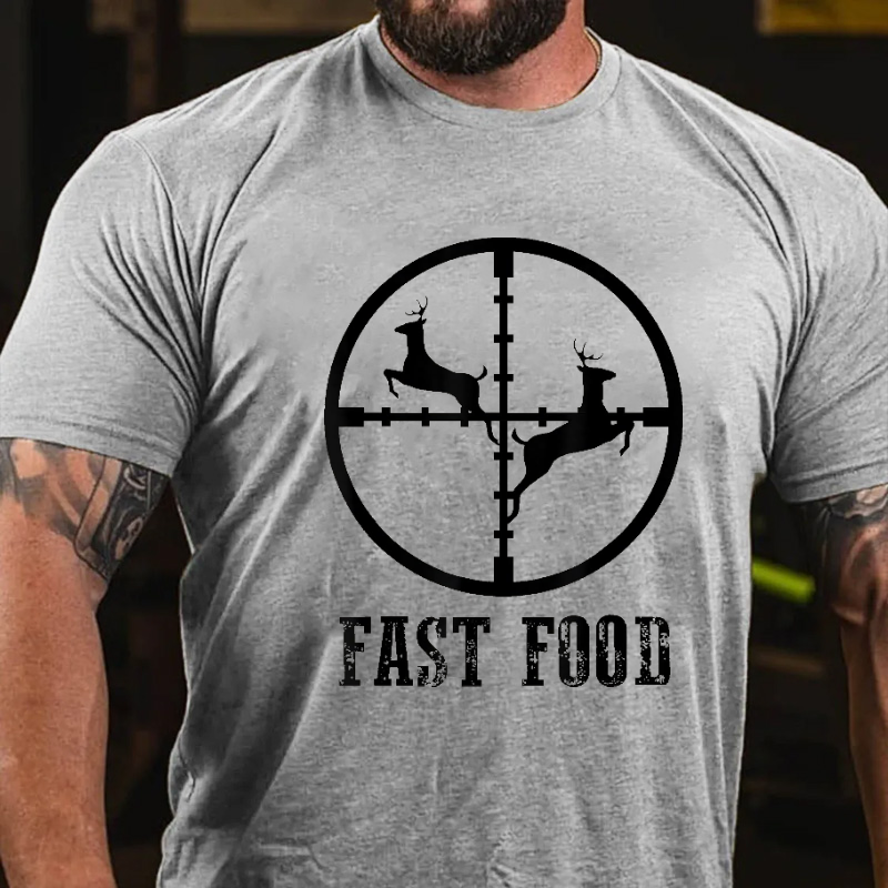 Fast-Food-Hirschjagd-Geschenk-T-Shirt