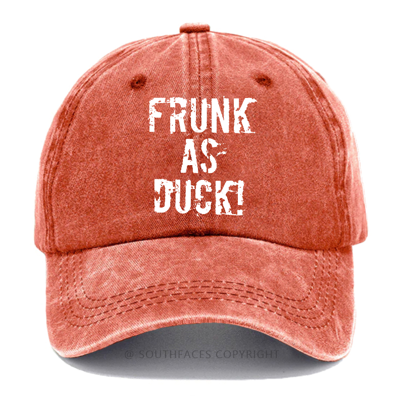 Frunk As Duck Funny Drunk Print Hats