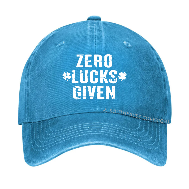 Zero Lucks Given Funny St. Patrick's Day Hat