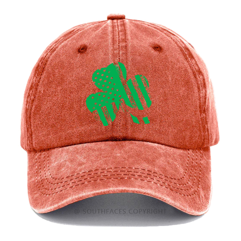 USA Flag Shamrock Print St. Patrick's Day Hats
