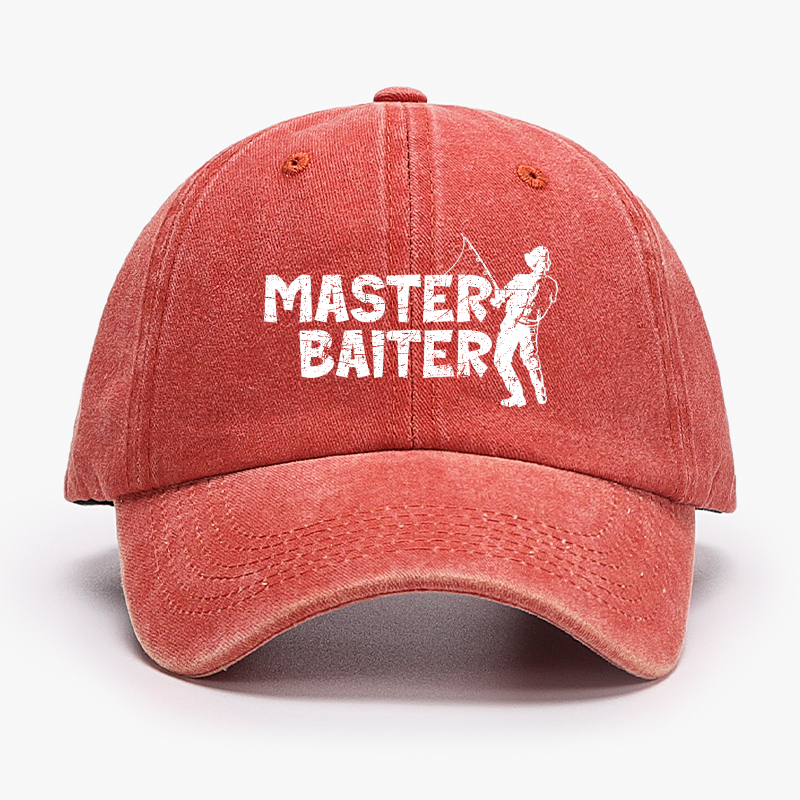 Master Baiter Fishing Funny Baseball Hat