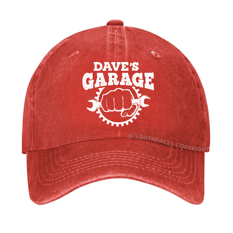 Dave's Garage Funny Custom Baseball Hat