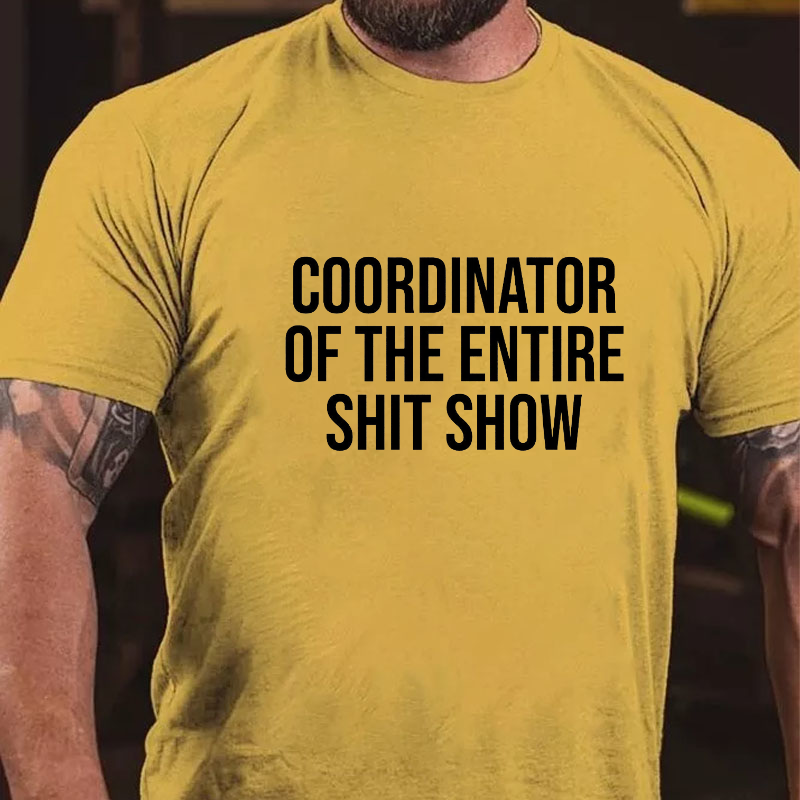 COORDINATOR OF THE ENTIRE SHIT SHOW T-shirt