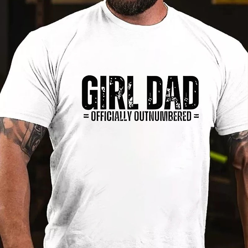 Girl Dad Officially Outnumbered Men T-shirt
