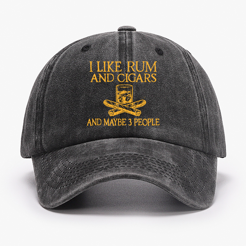 I Like Rum And Cigars And Maybe 3 People Hat