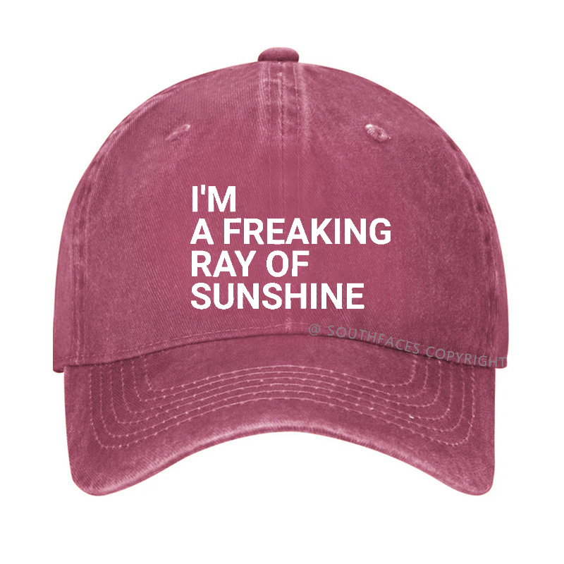 I'm A Freaking Ray Of Sunshine Joke Hat