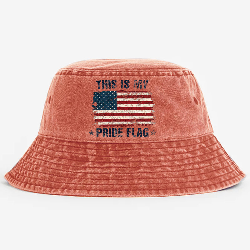 This Is My Pride Flag Print Retro Bucket Hat