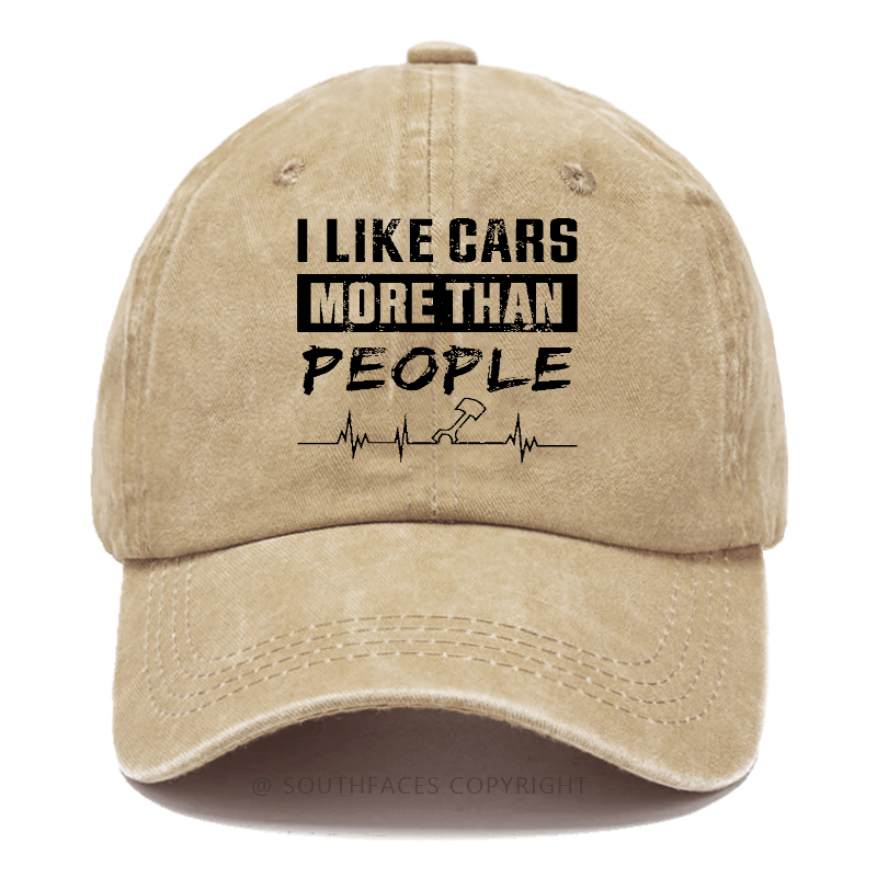 I Like Cars More Than People Hat