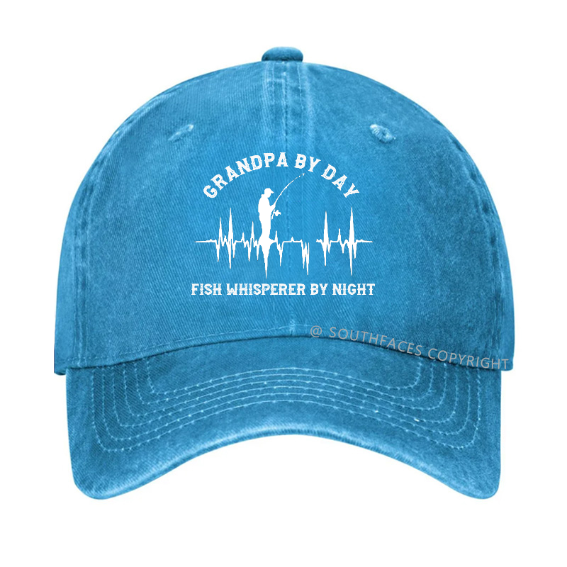 Grandpa By Day Fish Whisperer By Night Funny Hat