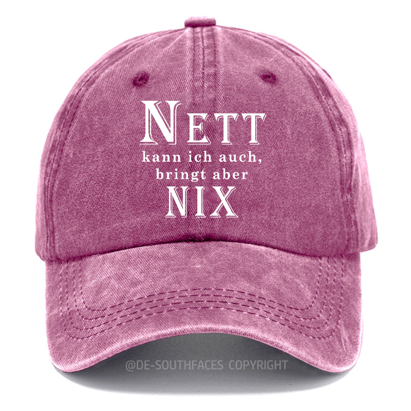 Nett Kann Ich Auch Bringt Aber Nix! Baseball Cap