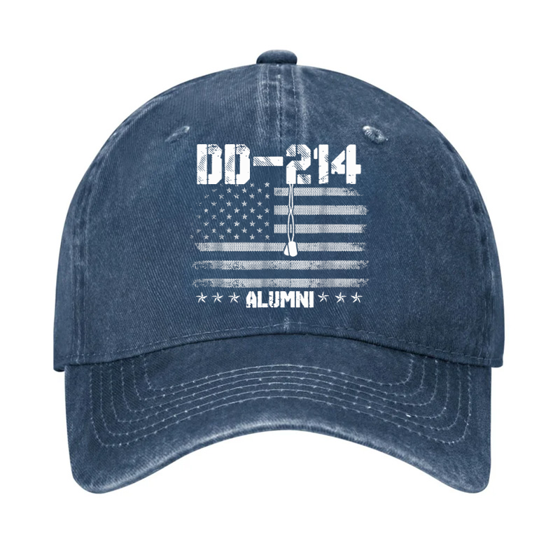 Patriotic Dd-214 Alumni Military Veteran Hat