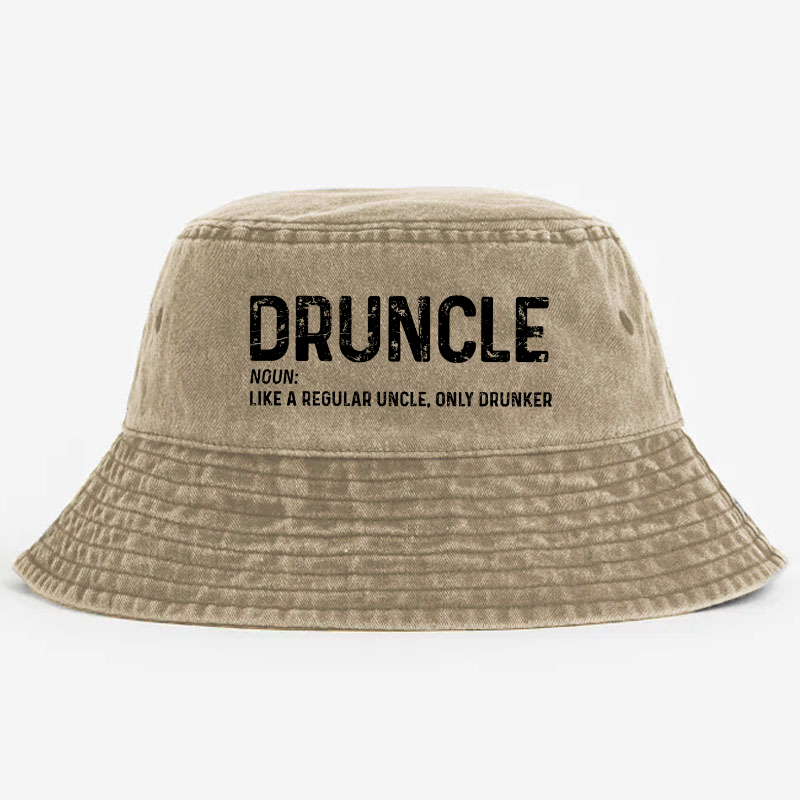 Druncle Funny Uncle Definition Gift Bucket Hat