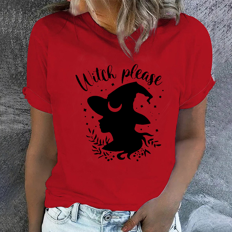 Halloween Witch Please Womans T-shirt