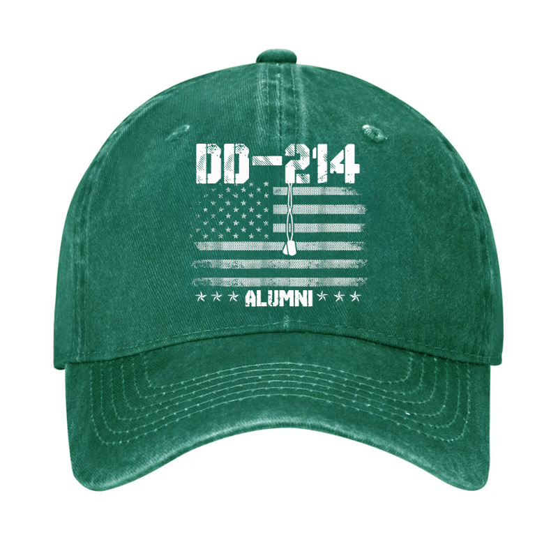 Patriotic Dd-214 Alumni Military Veteran Hat