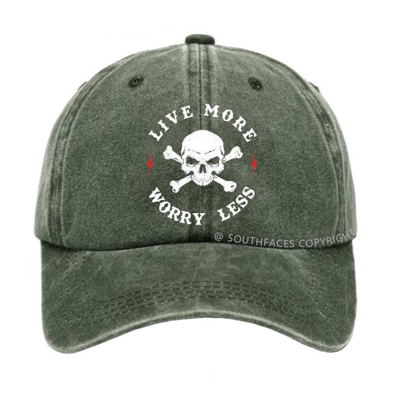 Live More Worry Less Funny  Hat