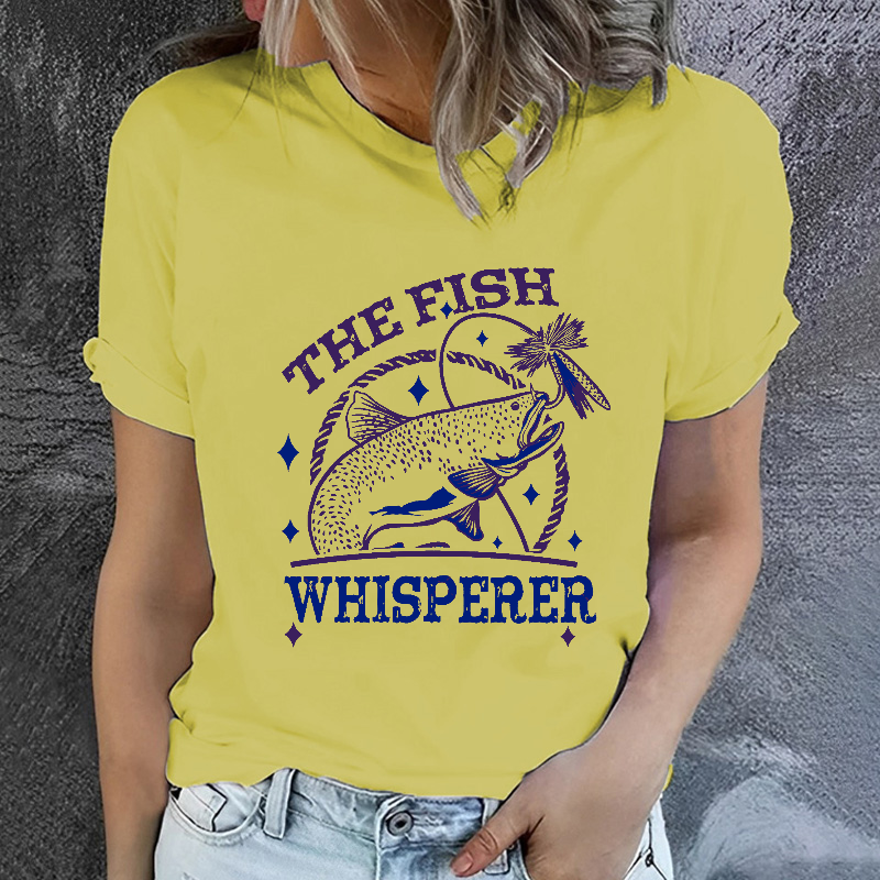 The Fish Whisperer Funny Fishing T-shirt
