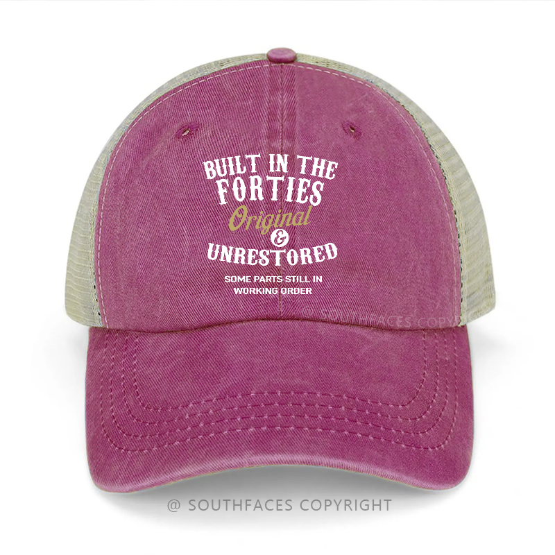 Built In The Forties Original And Unrestored Trucker Cap