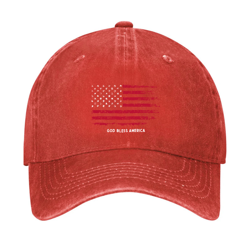 USA Flag God Bless America Hat