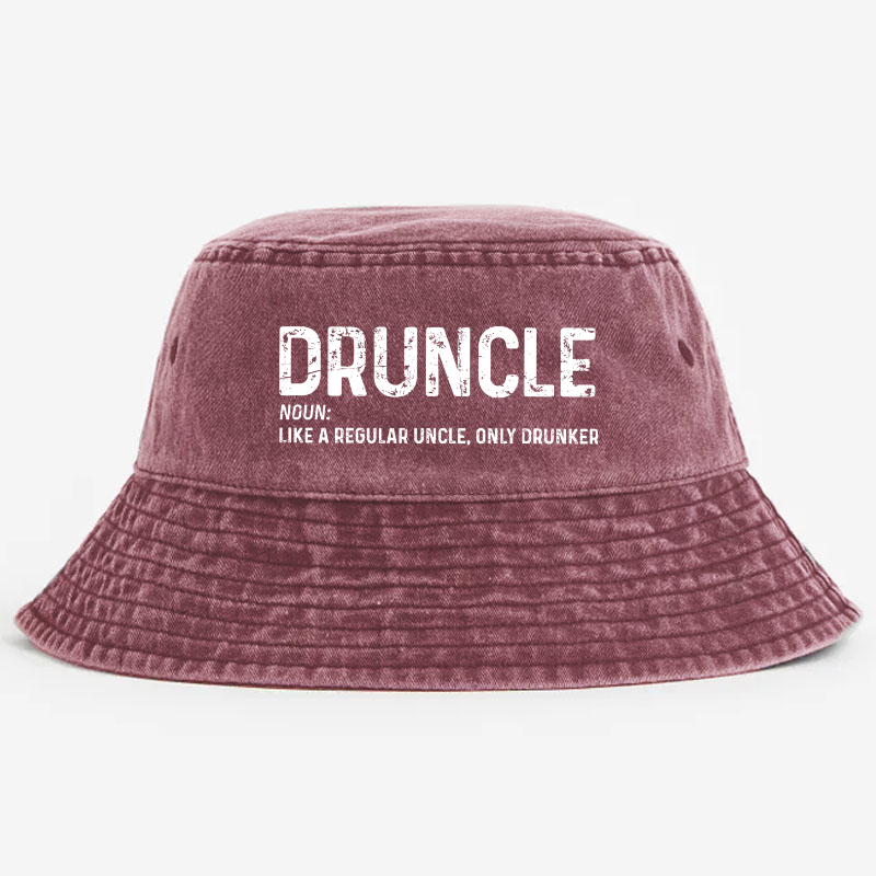 Druncle Funny Uncle Definition Gift Bucket Hat