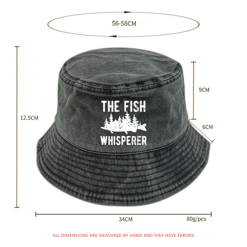 The Fish Whisperer Funny Fishing Bucket Hat