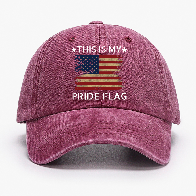 American Flag This Is My Pride Flag Hat
