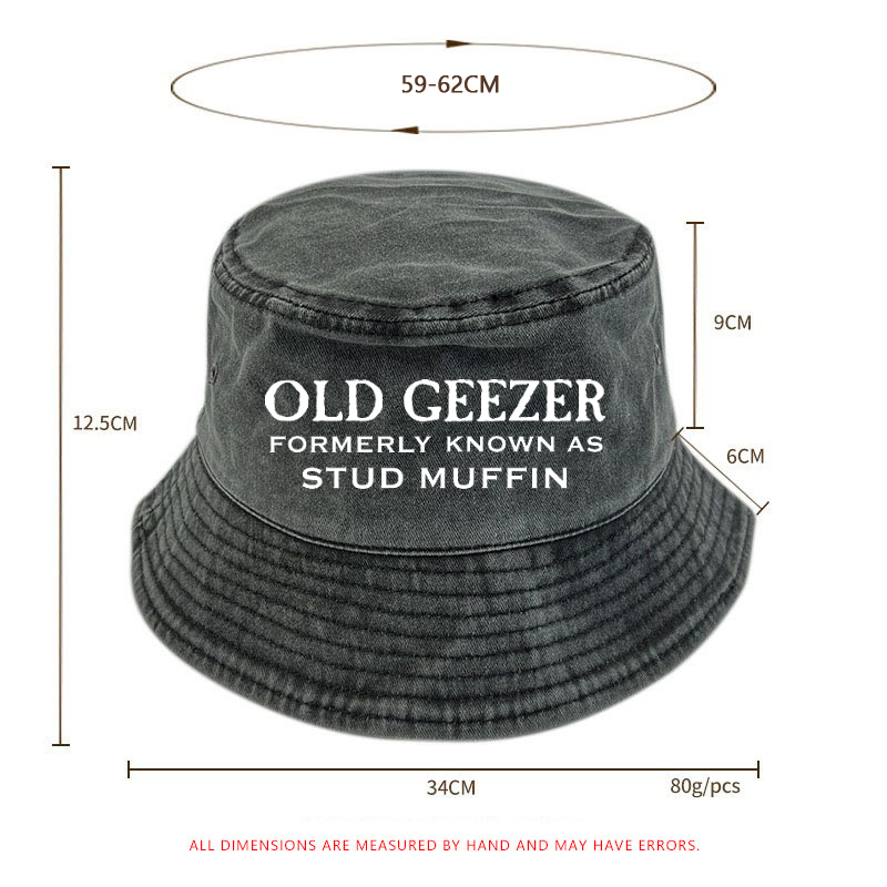 Old Geezer Formerly Known As Stud Muffin Bucket Hat