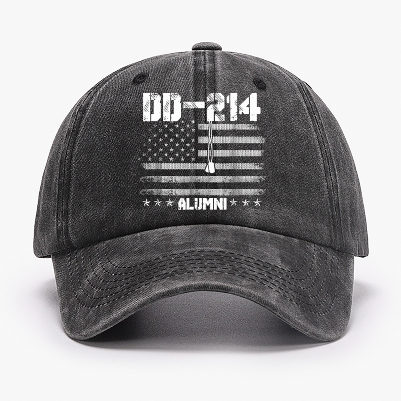 Patriotic Dd-214 Alumni Military Veteran Hat