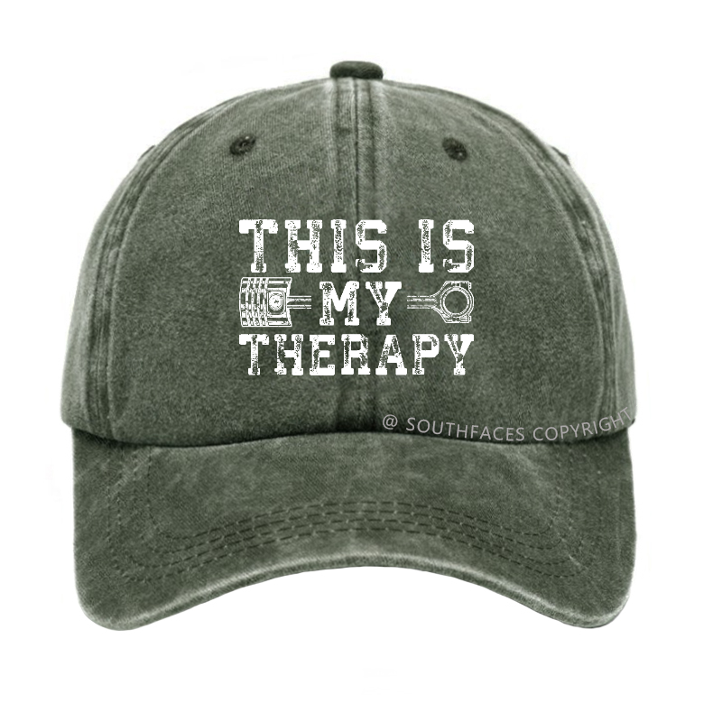 This Is My Therapy Funny Tools Print Gift Hat