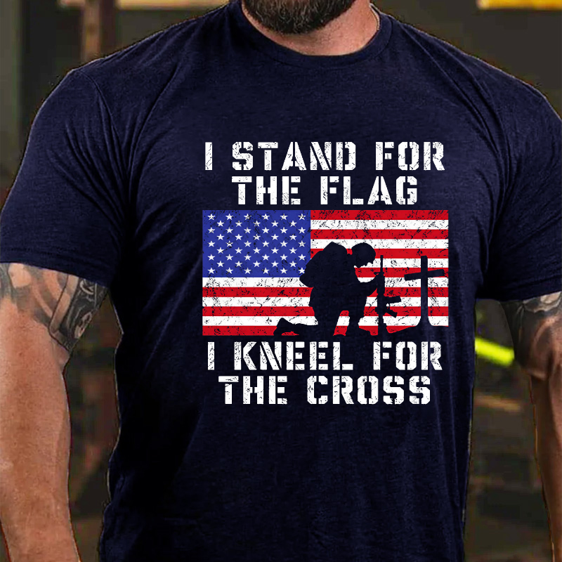 I Stand For The Flag I Kneel For The Cross T-shirt