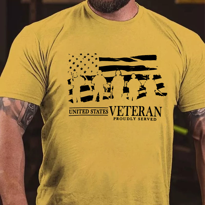 United States Veteran Proudly Served T-shirt