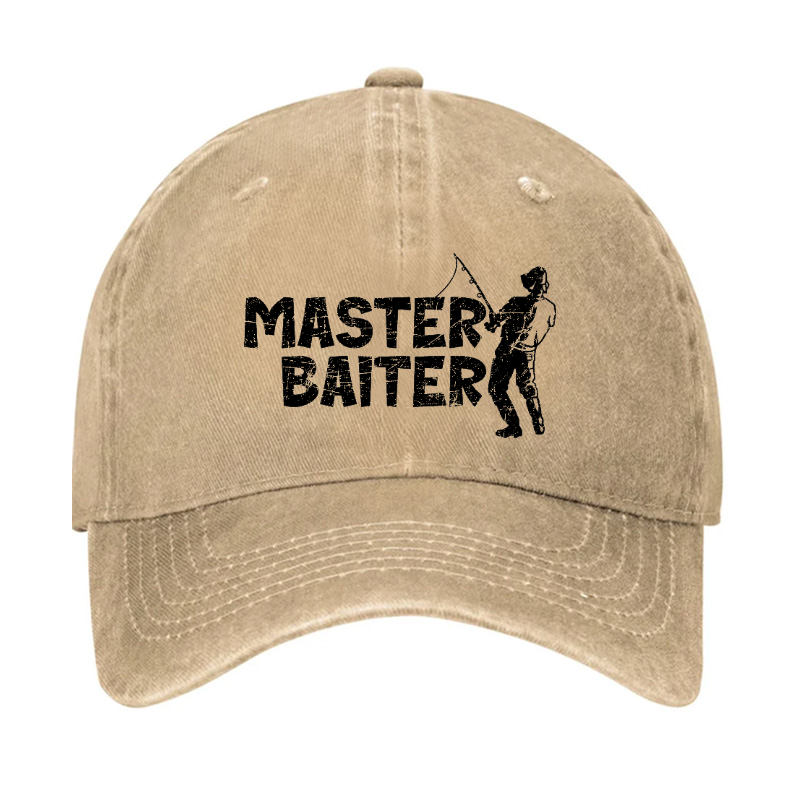 Master Baiter Fishing Funny Baseball Hat
