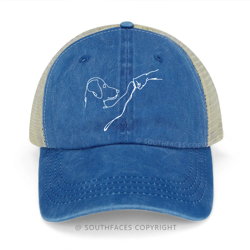 Puppy Fist Bump Trucker Cap