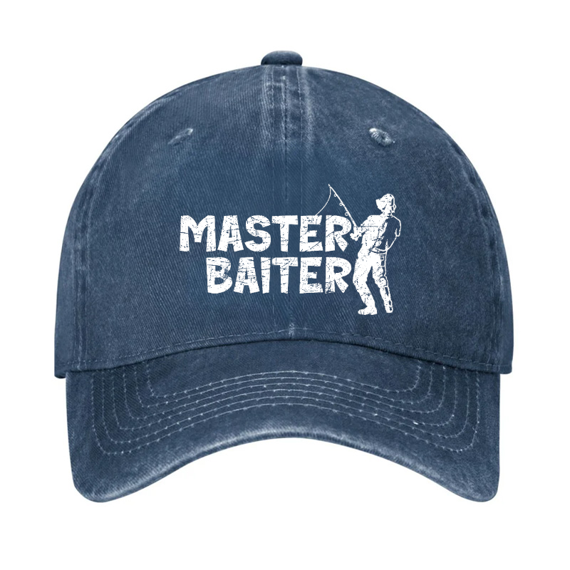 Master Baiter Fishing Funny Baseball Hat