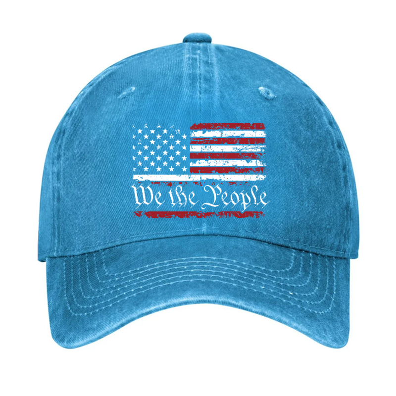 We The People USA Flag Print America Hat