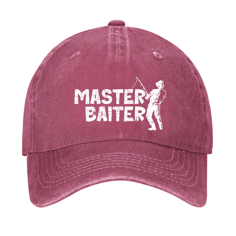 Master Baiter Fishing Funny Baseball Hat