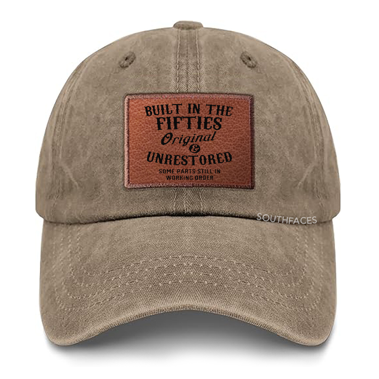 Built In The Fifties Original Origin Unrestored Some Parts Still In Working Order Leather Patch Cap