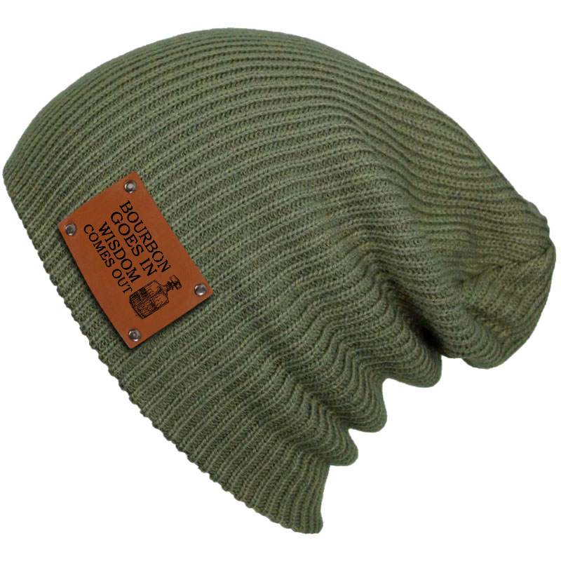Bourbon Goes In Wisdom Comes Out Beanie