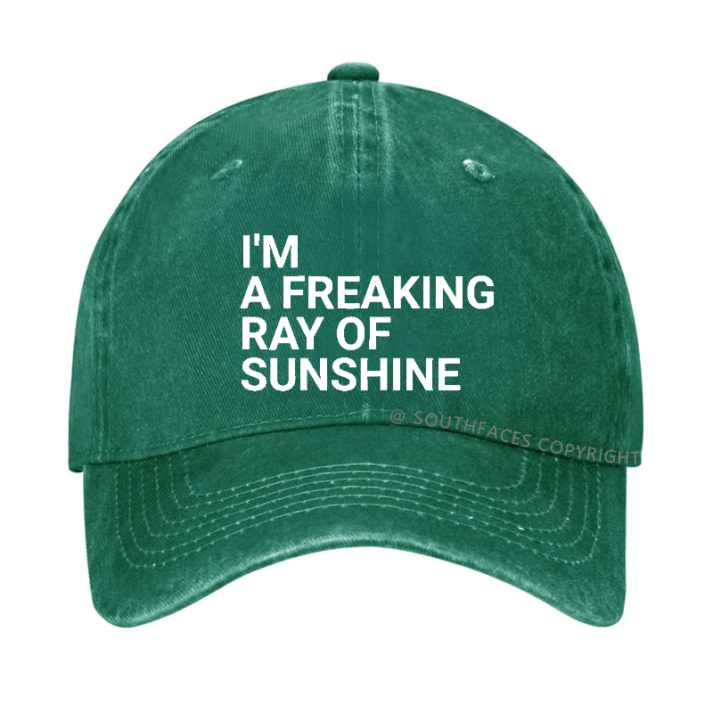 I'm A Freaking Ray Of Sunshine Joke Hat