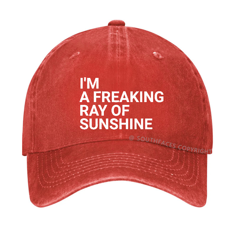 I'm A Freaking Ray Of Sunshine Joke Hat